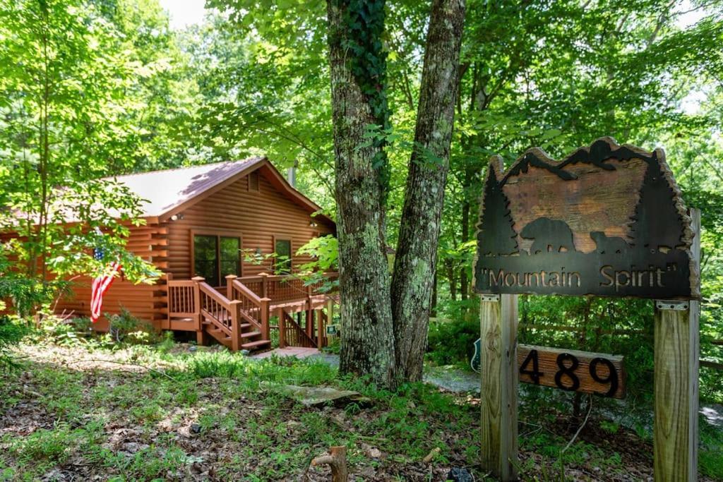 蓝岭Mountain Spirit Cabin - Fireplace And Hot Tub别墅 外观 照片