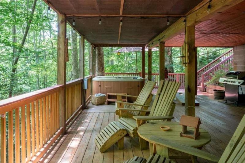 蓝岭Mountain Spirit Cabin - Fireplace And Hot Tub别墅 客房 照片