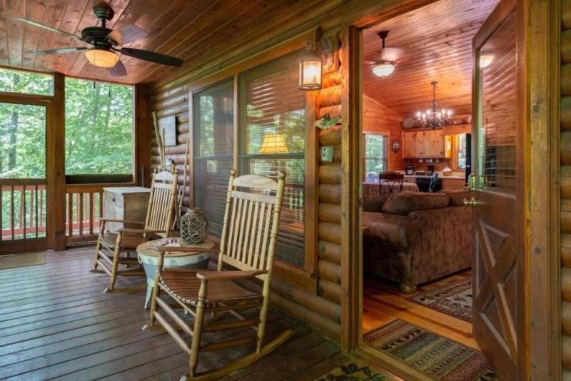 蓝岭Mountain Spirit Cabin - Fireplace And Hot Tub别墅 外观 照片