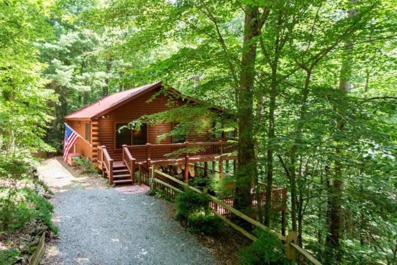 蓝岭Mountain Spirit Cabin - Fireplace And Hot Tub别墅 外观 照片
