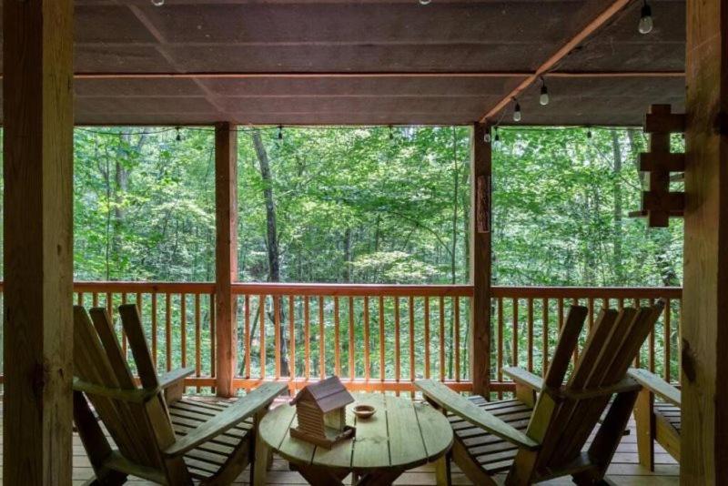 蓝岭Mountain Spirit Cabin - Fireplace And Hot Tub别墅 外观 照片