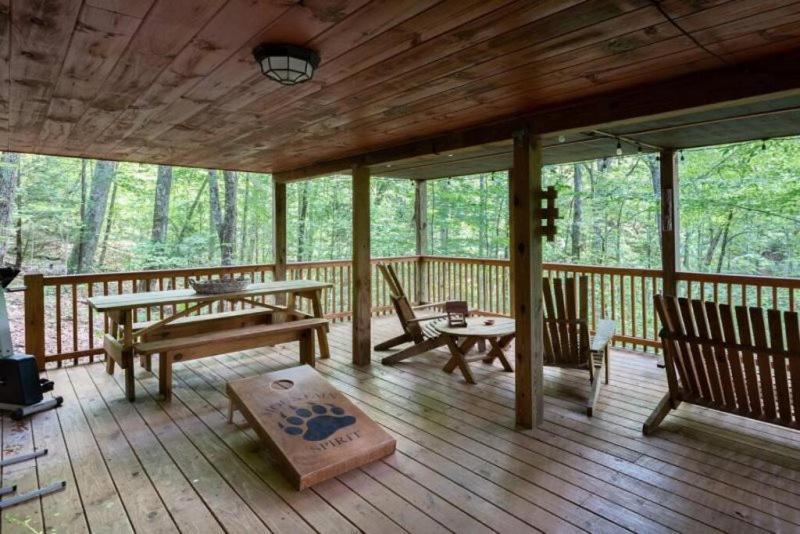 蓝岭Mountain Spirit Cabin - Fireplace And Hot Tub别墅 外观 照片