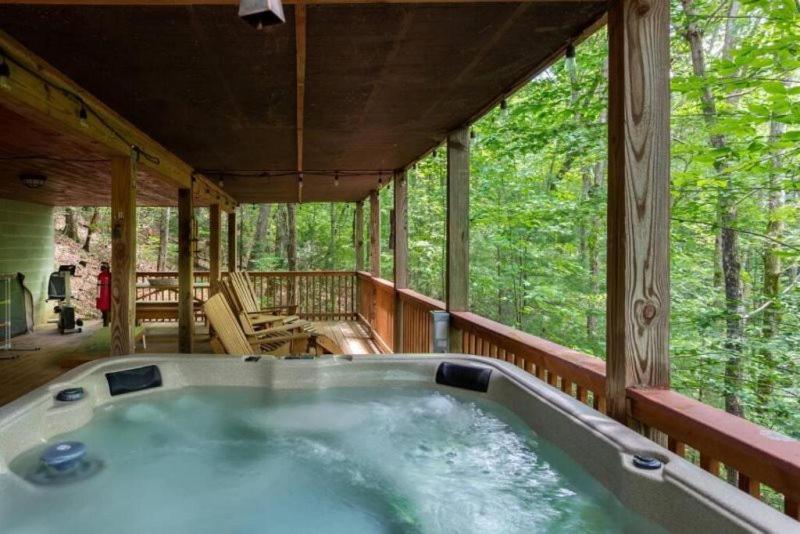 蓝岭Mountain Spirit Cabin - Fireplace And Hot Tub别墅 外观 照片