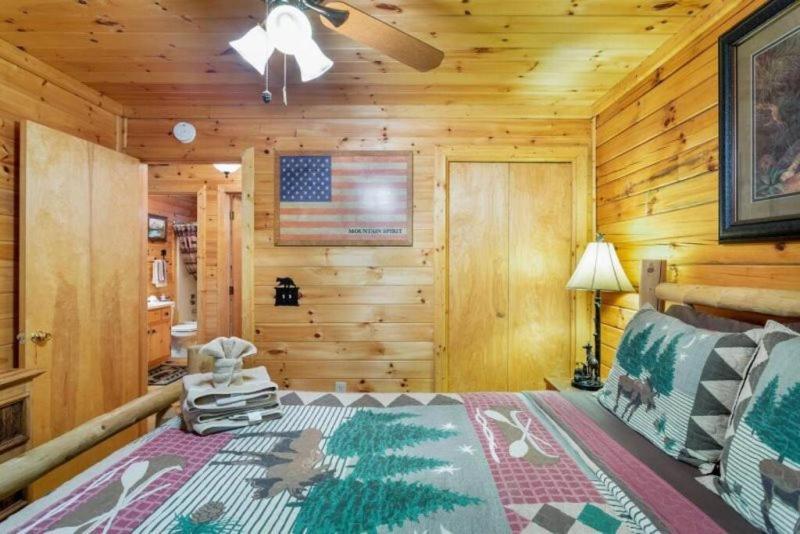 蓝岭Mountain Spirit Cabin - Fireplace And Hot Tub别墅 外观 照片