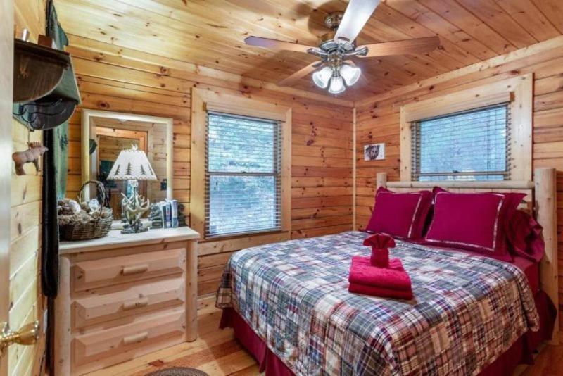 蓝岭Mountain Spirit Cabin - Fireplace And Hot Tub别墅 外观 照片