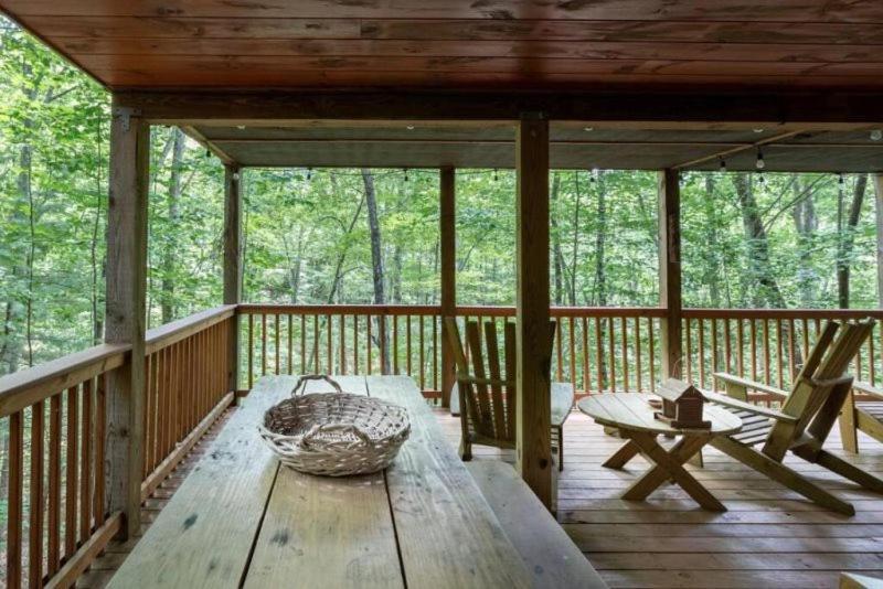 蓝岭Mountain Spirit Cabin - Fireplace And Hot Tub别墅 外观 照片