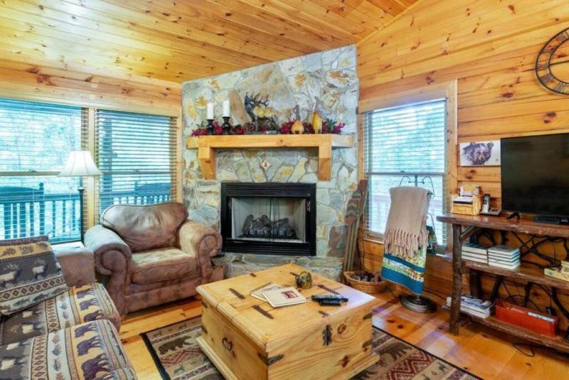 蓝岭Mountain Spirit Cabin - Fireplace And Hot Tub别墅 外观 照片